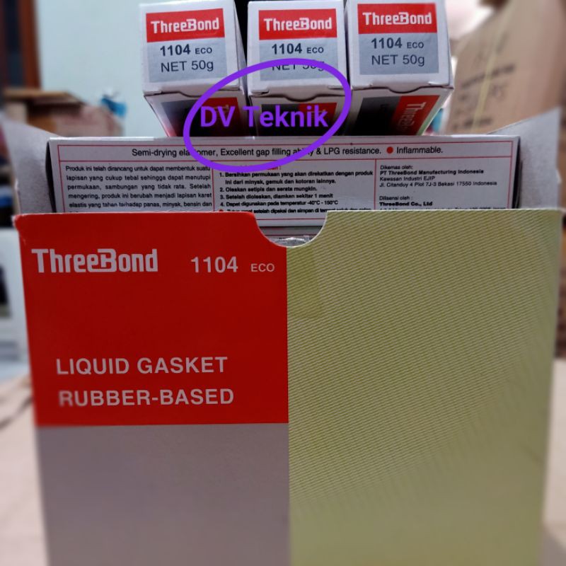 

Threebond 1104 Lem Gasket Paking Lem Besi 50gr