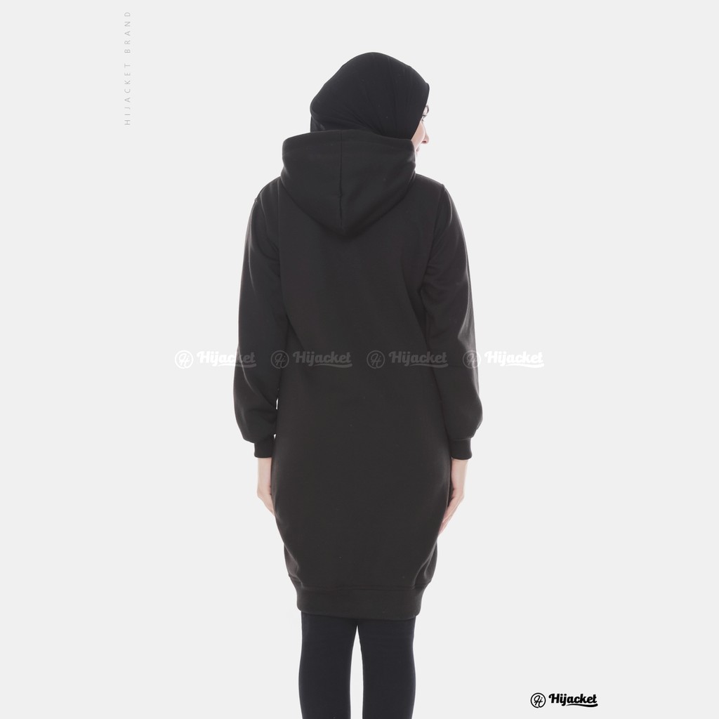 new SALE jaket wanita trend hijacket BASIC WARNA maroon list hitam BAHAN FLEECE SOFT TOUCH-2