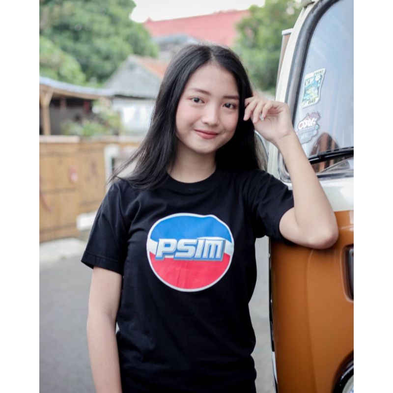 Mataram Merch29 Kaos Hitam PSIM Font PEPSI Typo (T-Shirt Black PEPS1)