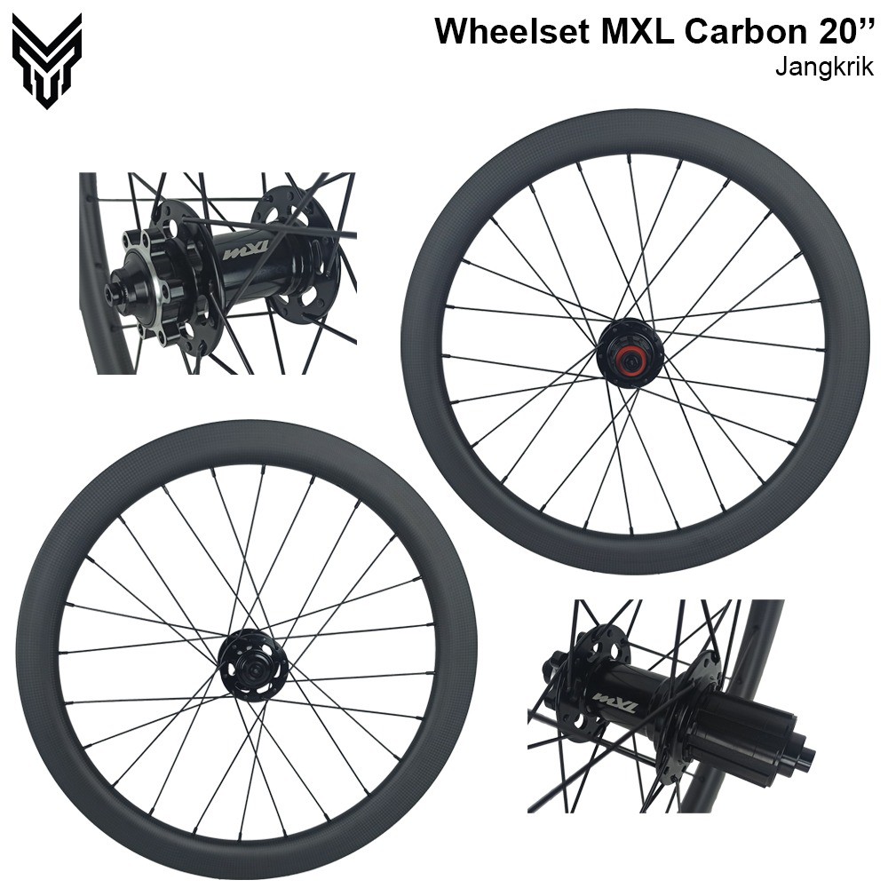 Wheelset MXL Carbon 20 406 Discbrake Jangkrik