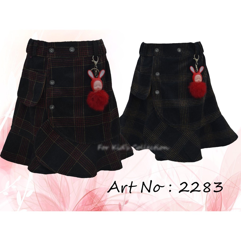 Rok Anak Perempuan Korean Style Bahan Premium Motif Kotak