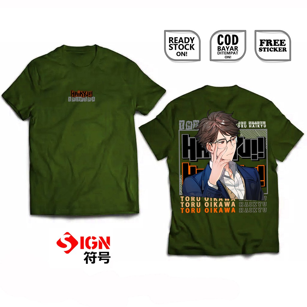 KAOS ANIME TORU OIKAWA HAIKYU KAGEYAMA TETSURO KENMA KOJUME YU NISHINOYA MANGA BAJU JEPANG COSPLAY