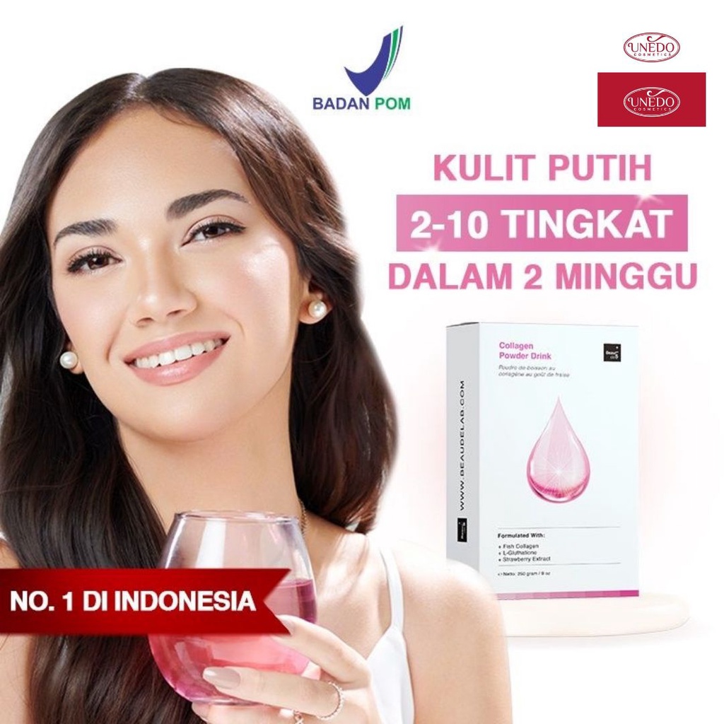 Beaudelab Premium Collagen Drink Minuman Pemutih Badan Cepat Cerah