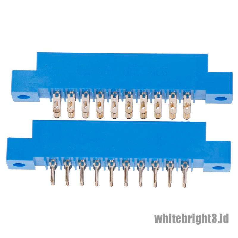 &lt; White3 &gt; 1pc 805 Series 3.96mm Pitch PCB Slot Kartu Solder Konektor Tepi 8-72