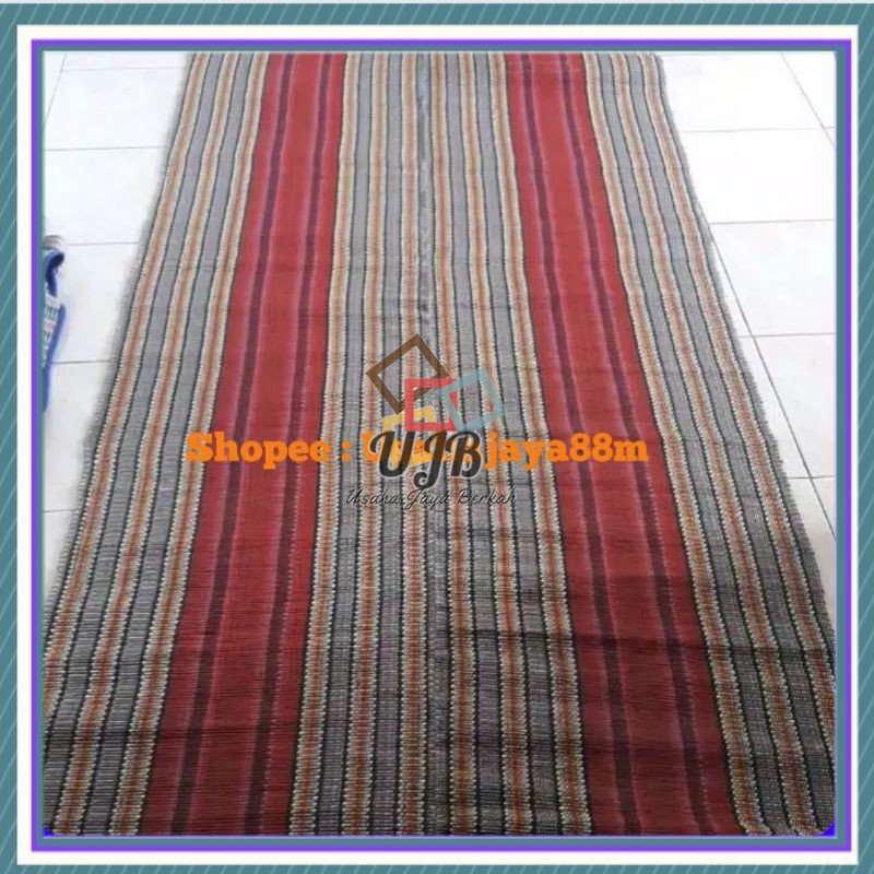 Tikar lipat kecil/tikar tenun benang ukuran 2m x 1m