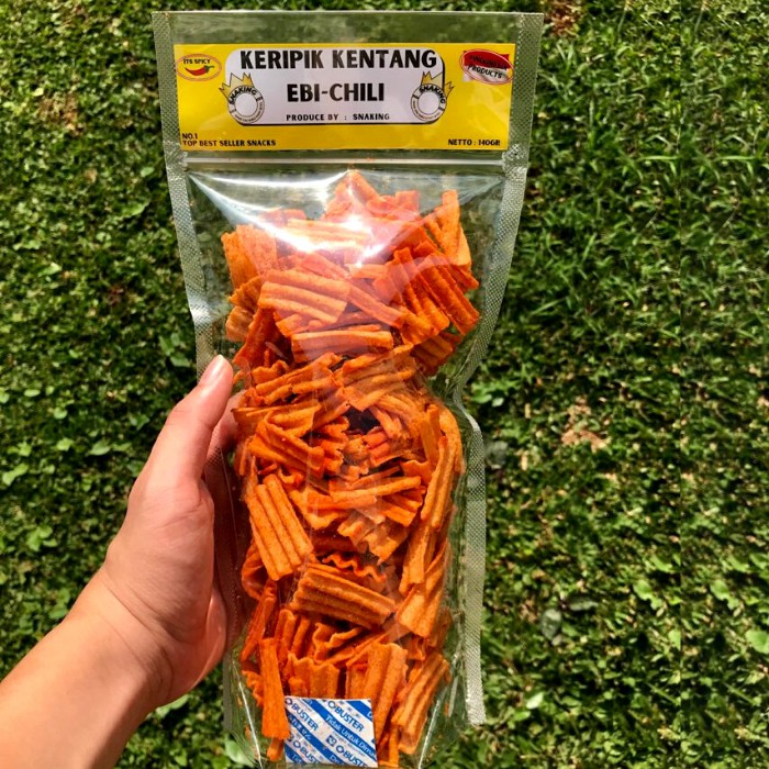 

KERIPIK KENTANG EBI-CHILI ALA SNAKING Netto 140gr