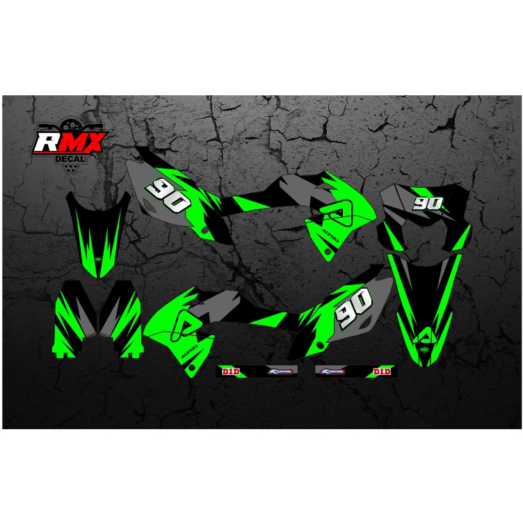 DECAL KLX BF FULLBODY (015) DEKAL STIKER KLX 150 BF/G/SE/NEW 2016 2017 2018 2019 2020 2021 2022 HITA