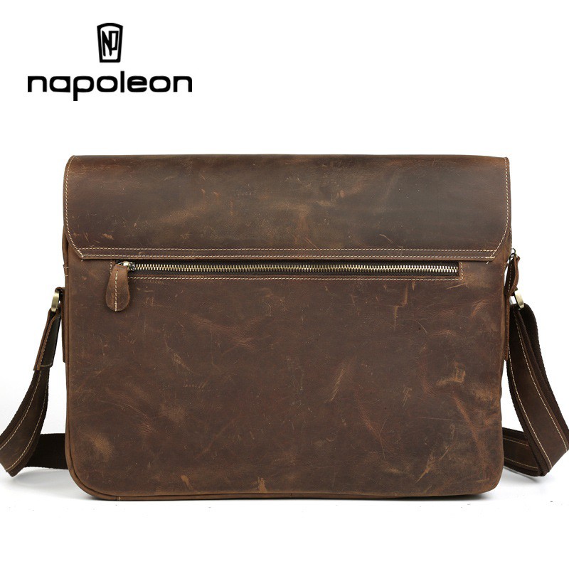 Tas Selempang Pria Kulit Asli Crazy Horse Leather - TEDOZ By Napoleon