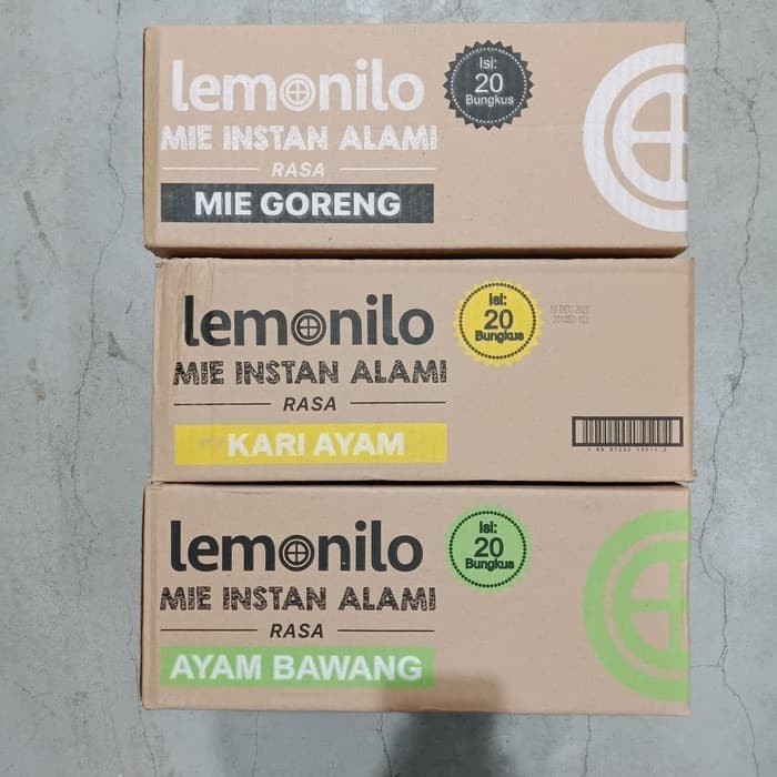 

lemonilo mie instan sehat mie goreng dan kuah 1 karton isi 20 pcs