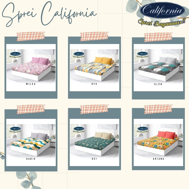 RC SPRE CALIFORNIA QUEEN UKURAN 160x200 BY MYLOVE NEW MOTIF MINIMALIS