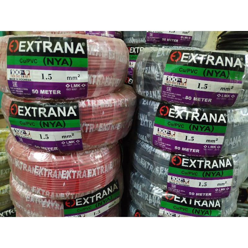 EXTRANA KABEL LISTRIK TUNGGAL NYA 1,5 (50m)