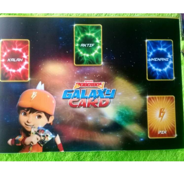 [PROMO PAM69] Dek Arena Bertarung Boboiboy Galaxy Card Waterproof Anti Pudar + ALBUM Ready Stock