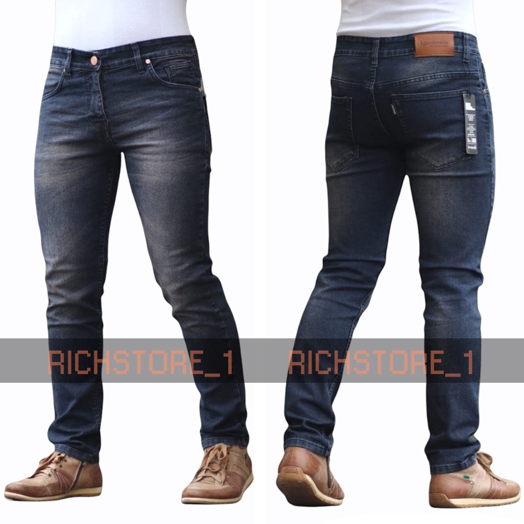 Celana Jeans Panjang Pria Celana Panjang Pria Street Celana Jumbo Bige SIze  Premium Original Brand