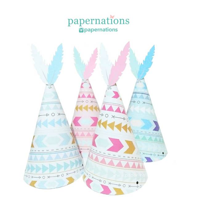 Party Hat Little Indians / Topi Ultah Little Indians / Birthday Hat Little Indians