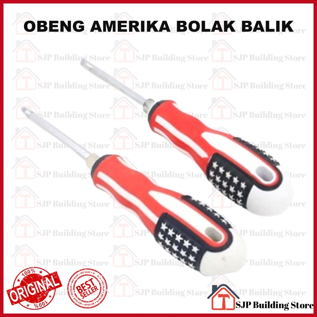 [COD] Obeng amerika bolak balik america 4 inch