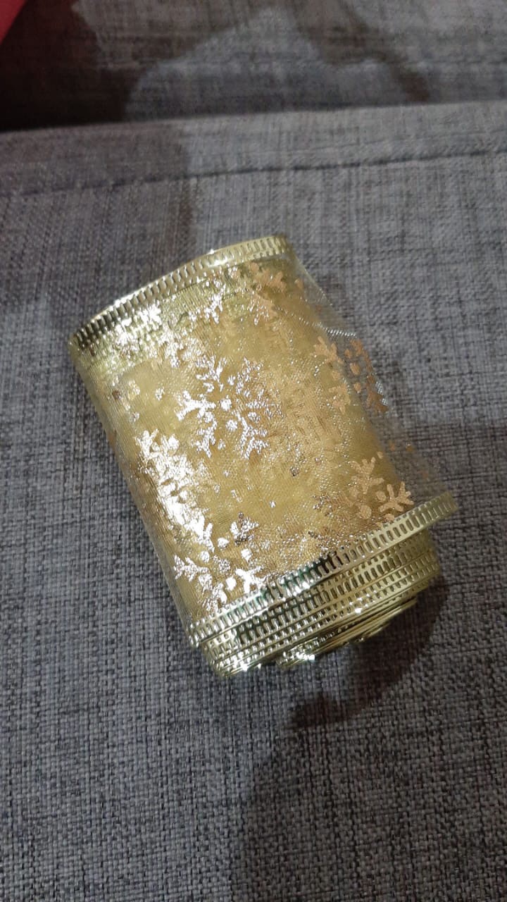 Pita Natal Berkawat 6,5 Cm Meteran Hiasan Aksesoris Ornamen Pernak Pernik Pohon Natal Christmas