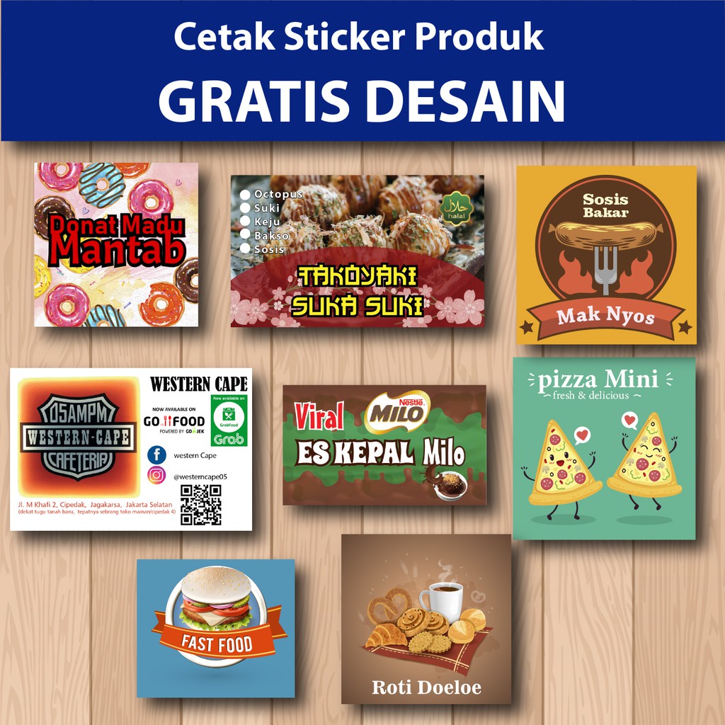 Ide Keren Contoh Stiker Jualan Donat Aneka Stiker Keren