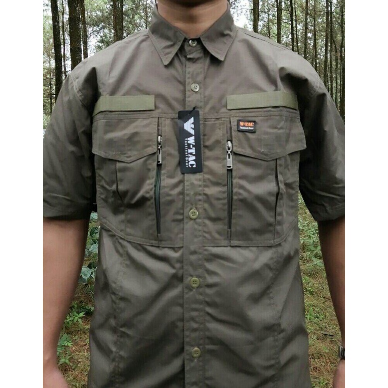 KEMEJA WTAC LENGAN PENDEK/WTAC511/KEMEJALAPANGAN/KEMEJAOTDOR/KEMEJAKERJA