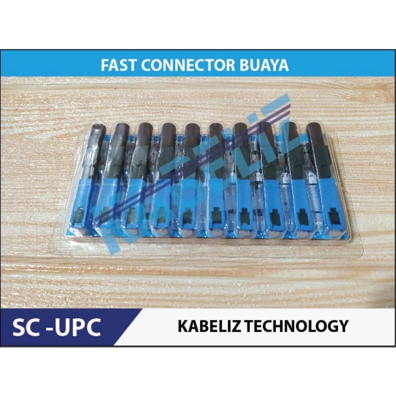 FAST CONNECTOR SC UPC 10 PCS  FASTCONNECTOR BUAYA KONEKTOR PENYAMBUNG FASTCONECTOR FTTH FIBER OPTIC