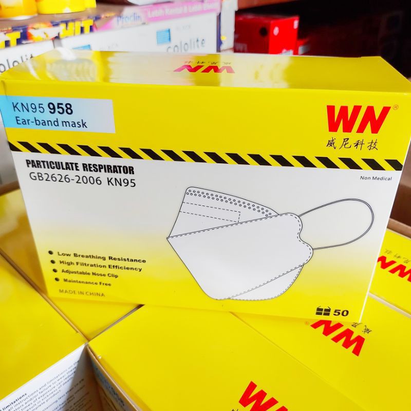 Masker KN94 4apply Mask Korea Duckbill KN95 WN 958 masker polos isi 50pcs