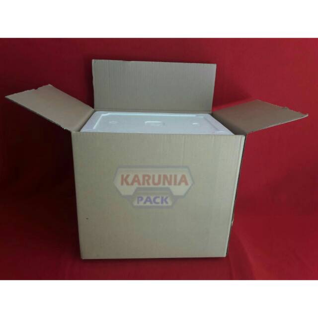 

Kardus + Box 34×24×30 cm styrofoam Box sterofom (Bm)
