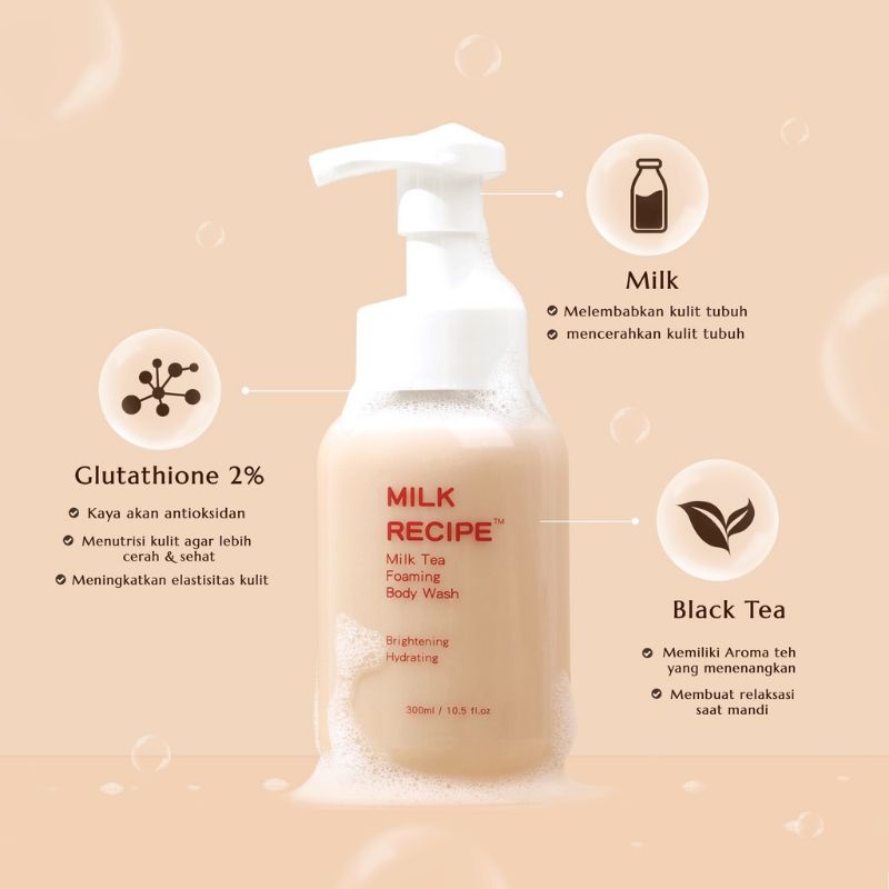 Milk Recipe Milk Tea Foaming Body Wash