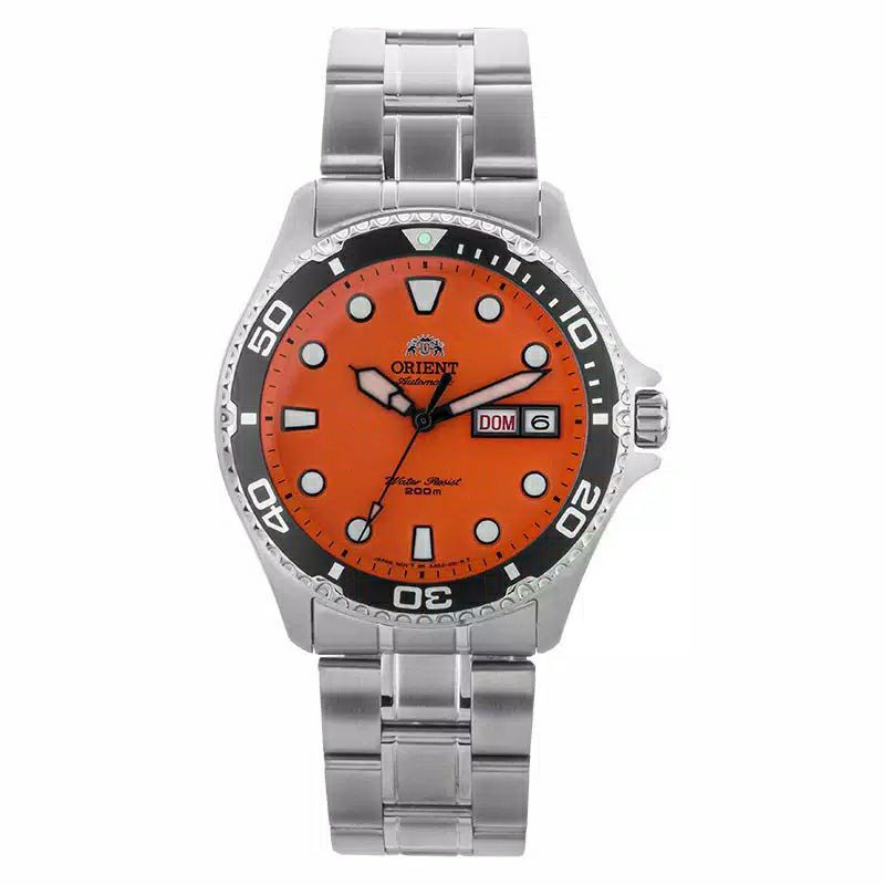 ORIENT MAKO II DIVERS ORANGE JAM TANGAN PRIA ORIENT AUTOMATIC ORIGINAL