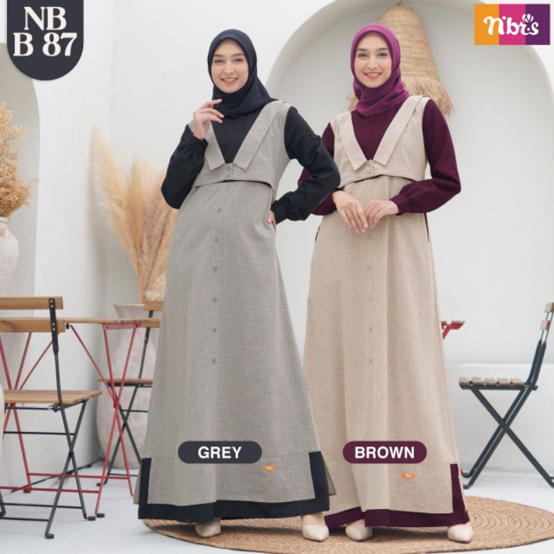 NIBRAS/gamis dewasa/NB B87
