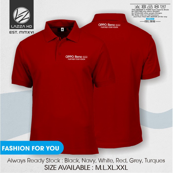 Poloshirt Polo Kaos Kerah Oppo Reno Terlaris