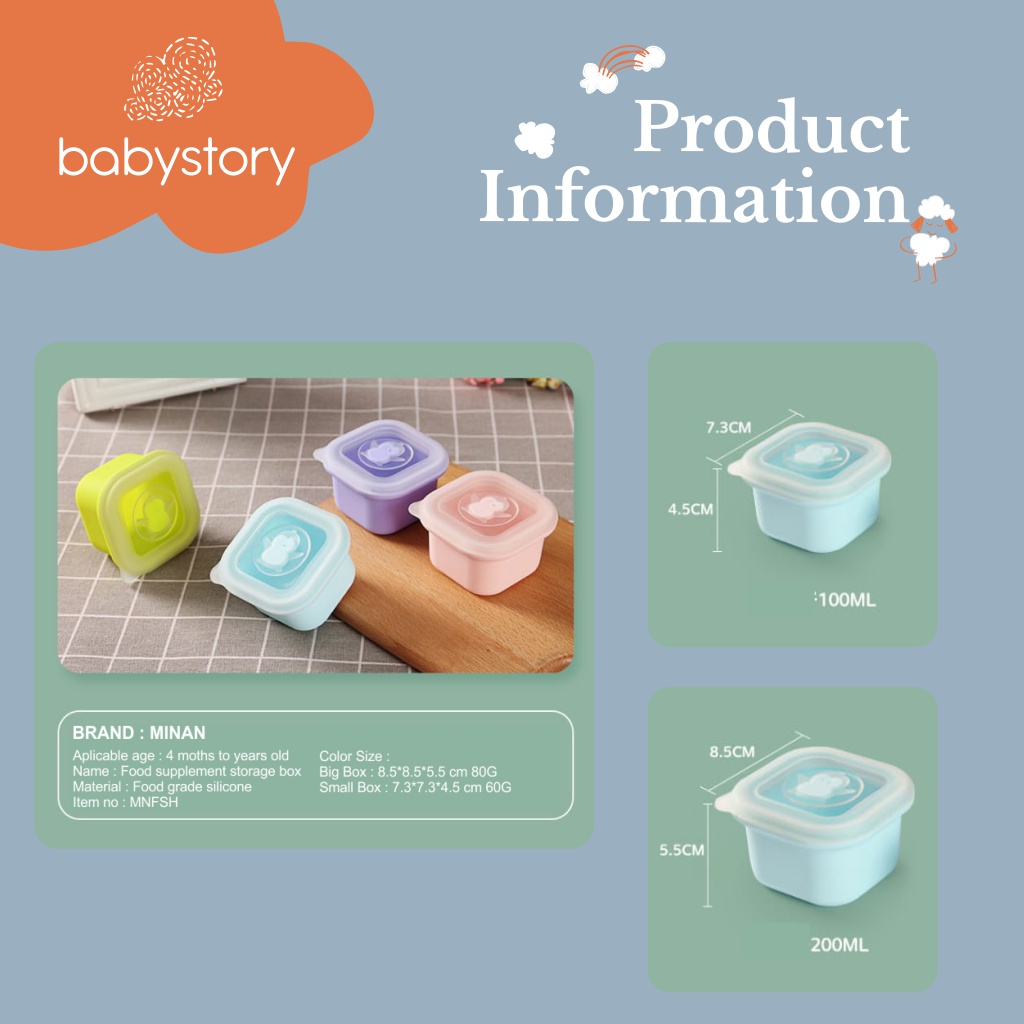 Baby Food Container mpasi wadah mpasi bayi wadah penyimpanan mpasi perlengkapan mpasi