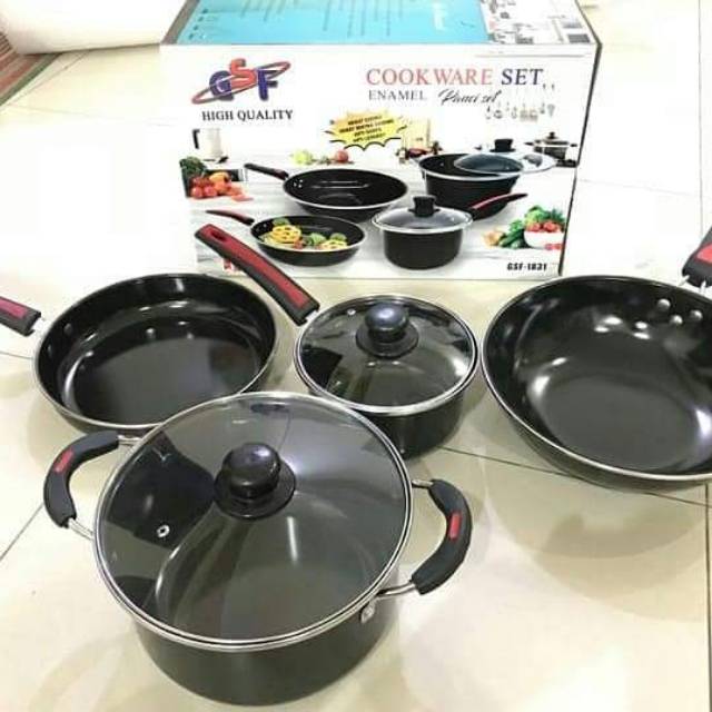 GSF COOKWARE SET ENAMEL