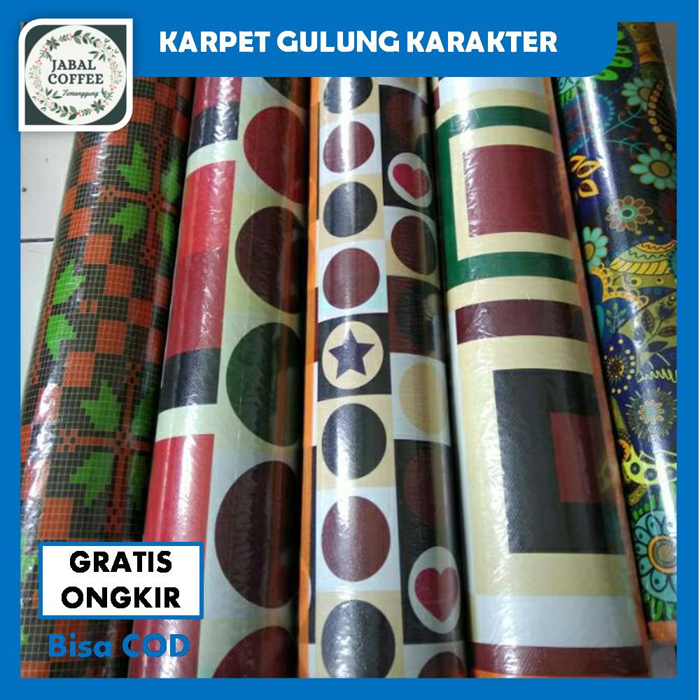 Tikar Plastik Lantai Gulung Motif Kartun / Karpet Kartun Karakter / Karpet Karakter J146