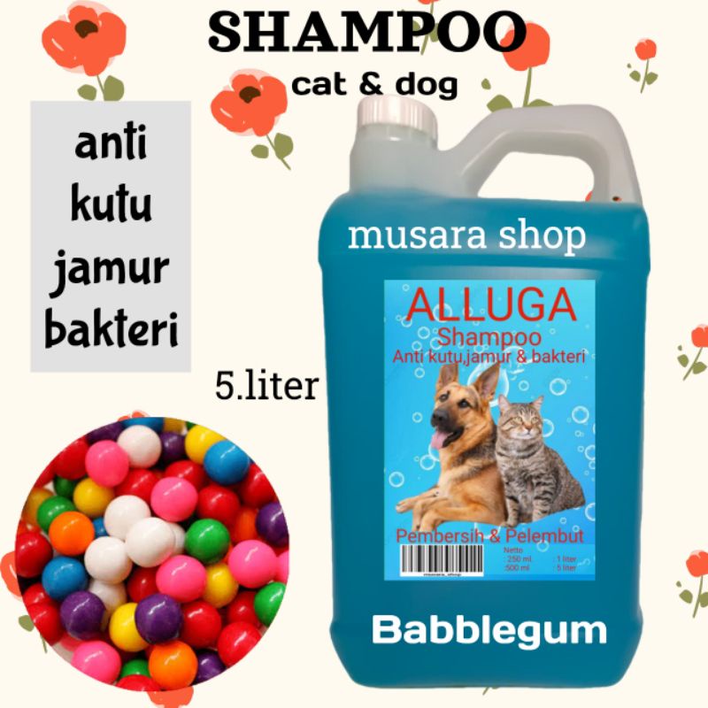 Jual Shampo Kucing Anjing Anti Kutu Jamur Dan Bakteri Babblegum Liter