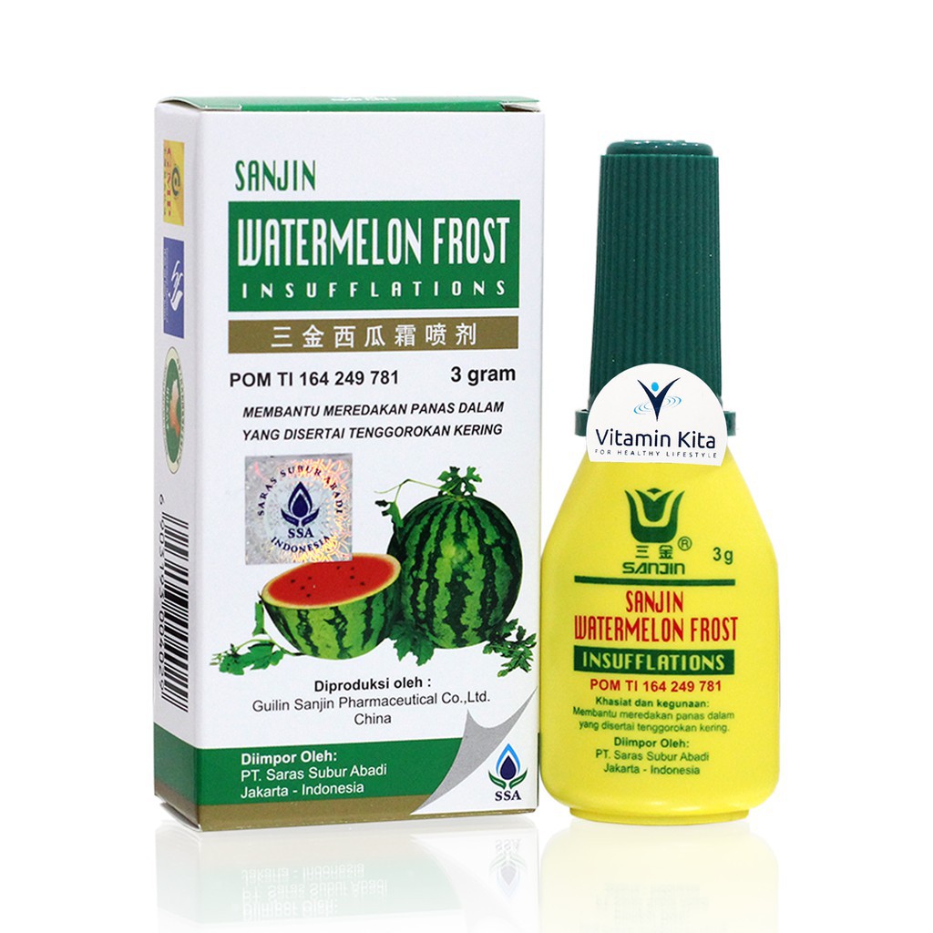 SANJIN WATERMELON FROST INSUFFLATIONS 3 GR OBAT SARIAWAN DAN TENGGOROKAN