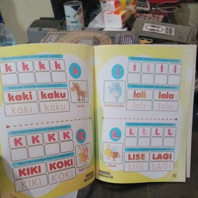 buku mengenal dan menulis abjad (19×27cm)