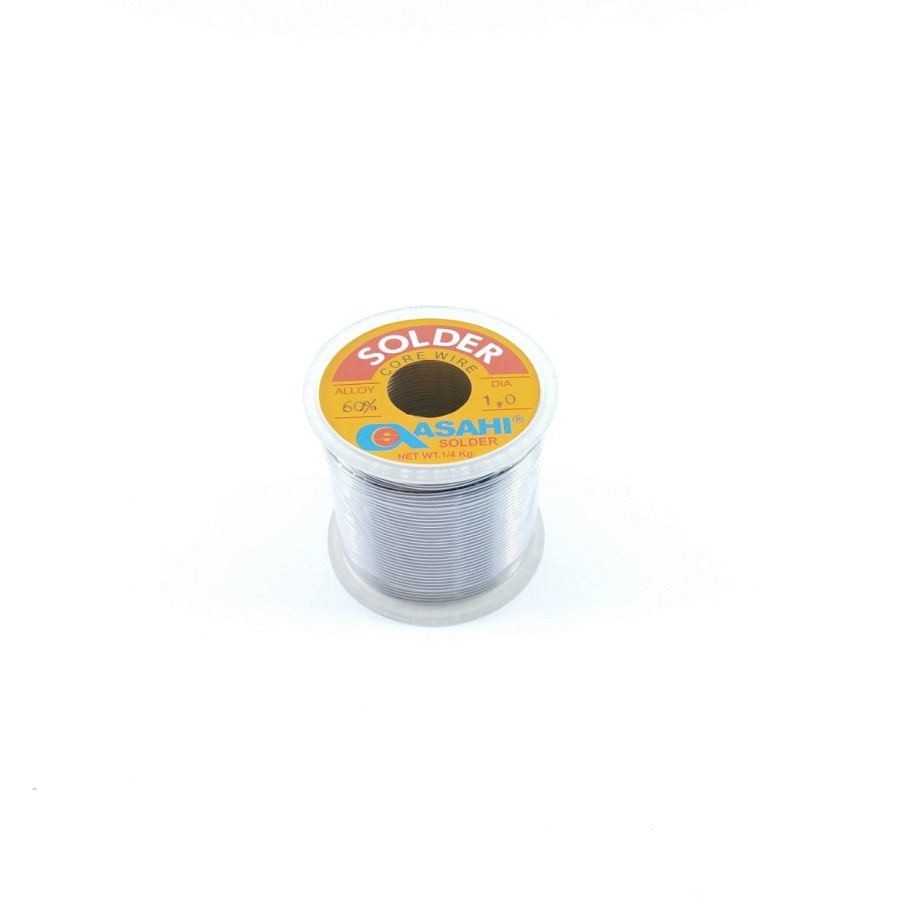 Timah Solder Asahi 1mm 1/4kg Timah Gulung 1 mm 1/4 kg Grade 60% Alloy 250gr