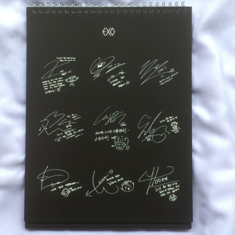 official signed kalender exo session greeting 2016 limited edition ot9