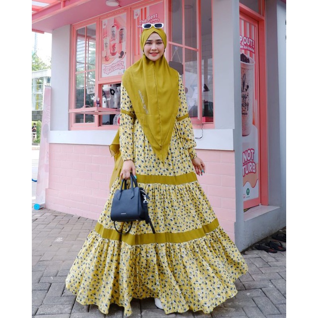 (READY) GAMIS SYARI ALULA SET MADINA SYARI by U2C