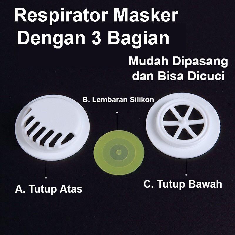 1 PCS Masker Respirator Filter Lubang Nafas Aksesoris Masker