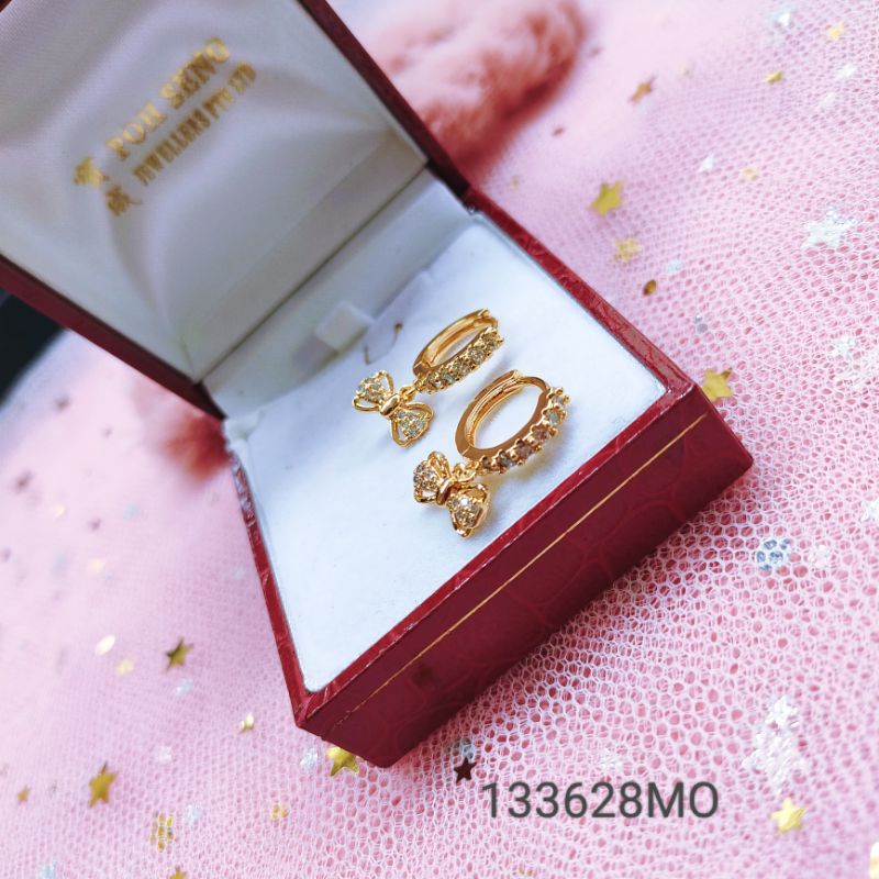 Anting Wanita Titanium Anti Karat Lapis Emas 3628MO