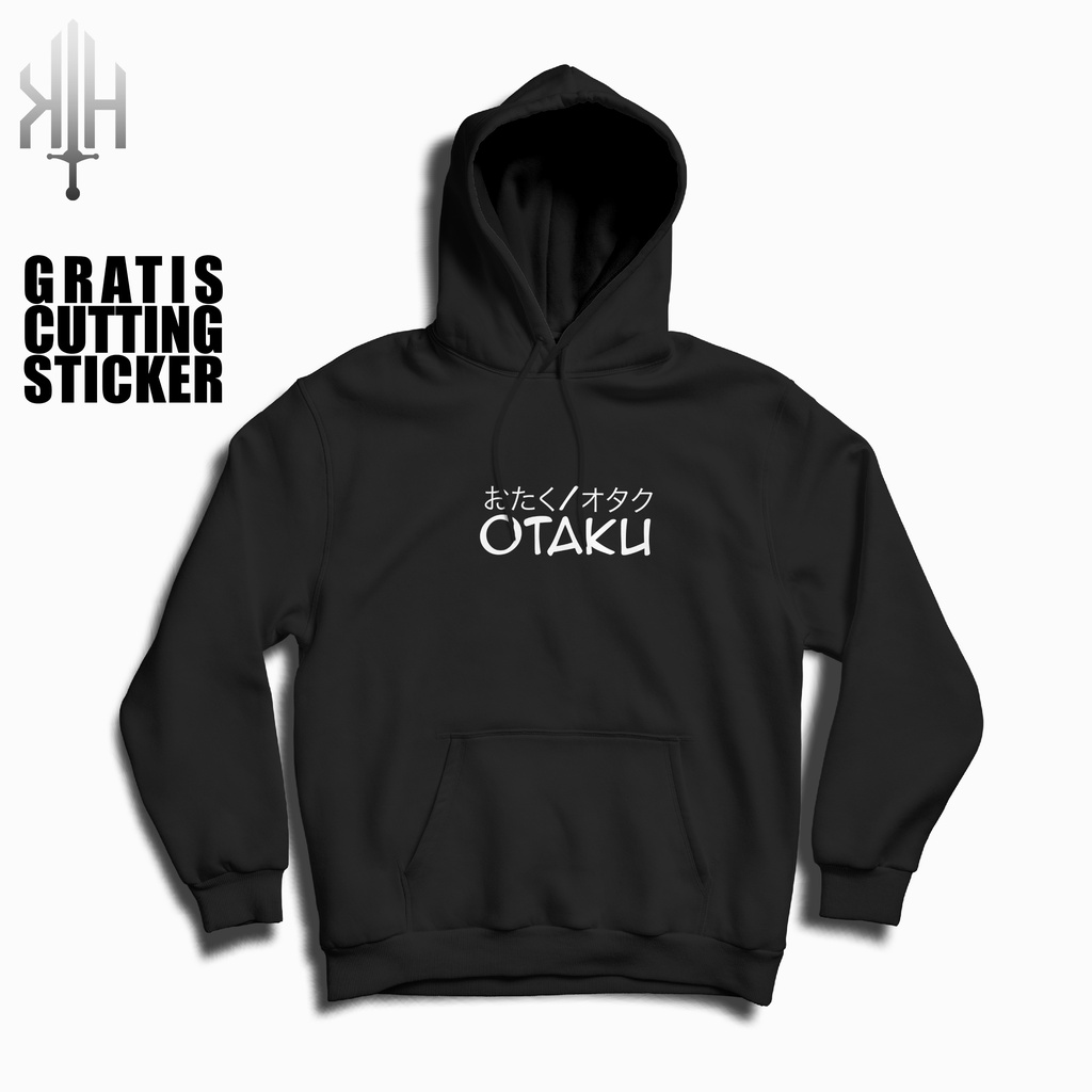 Hoodie Tulisan Jepang Otaku-Sweater Pria-Sweater Wanita