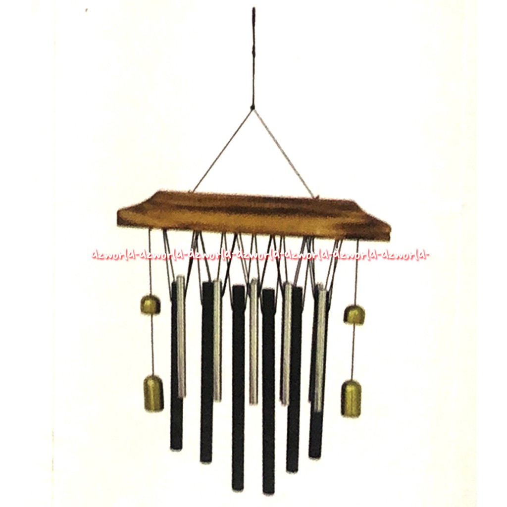 Krisgarden Windchime Historia 52cm Black Genta Angin Lonceng