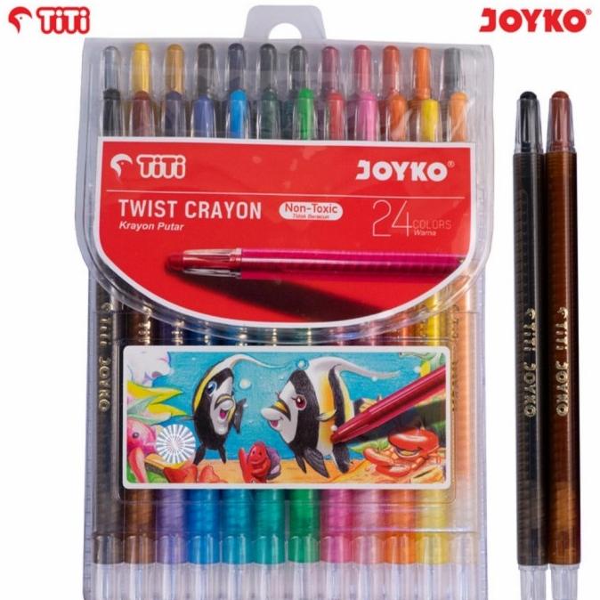 

Twist Crayon Krayon Putar Joyko Titi Twcr-24S 24 Warna Colors