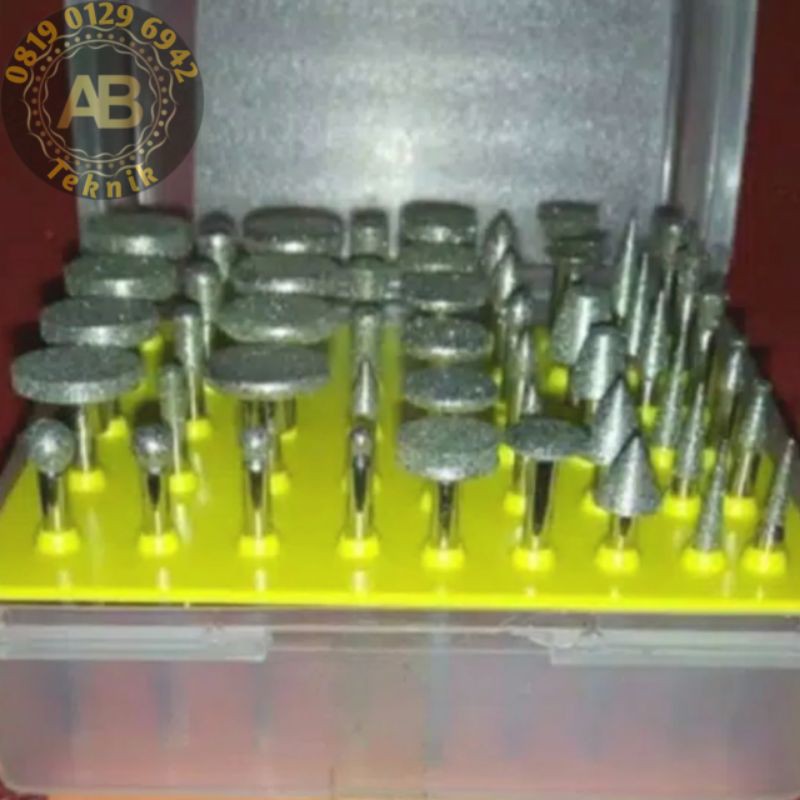 Mata bor ukir set 50 Pcs mata bor mini mata gerinda mini set Mata tuner bor set