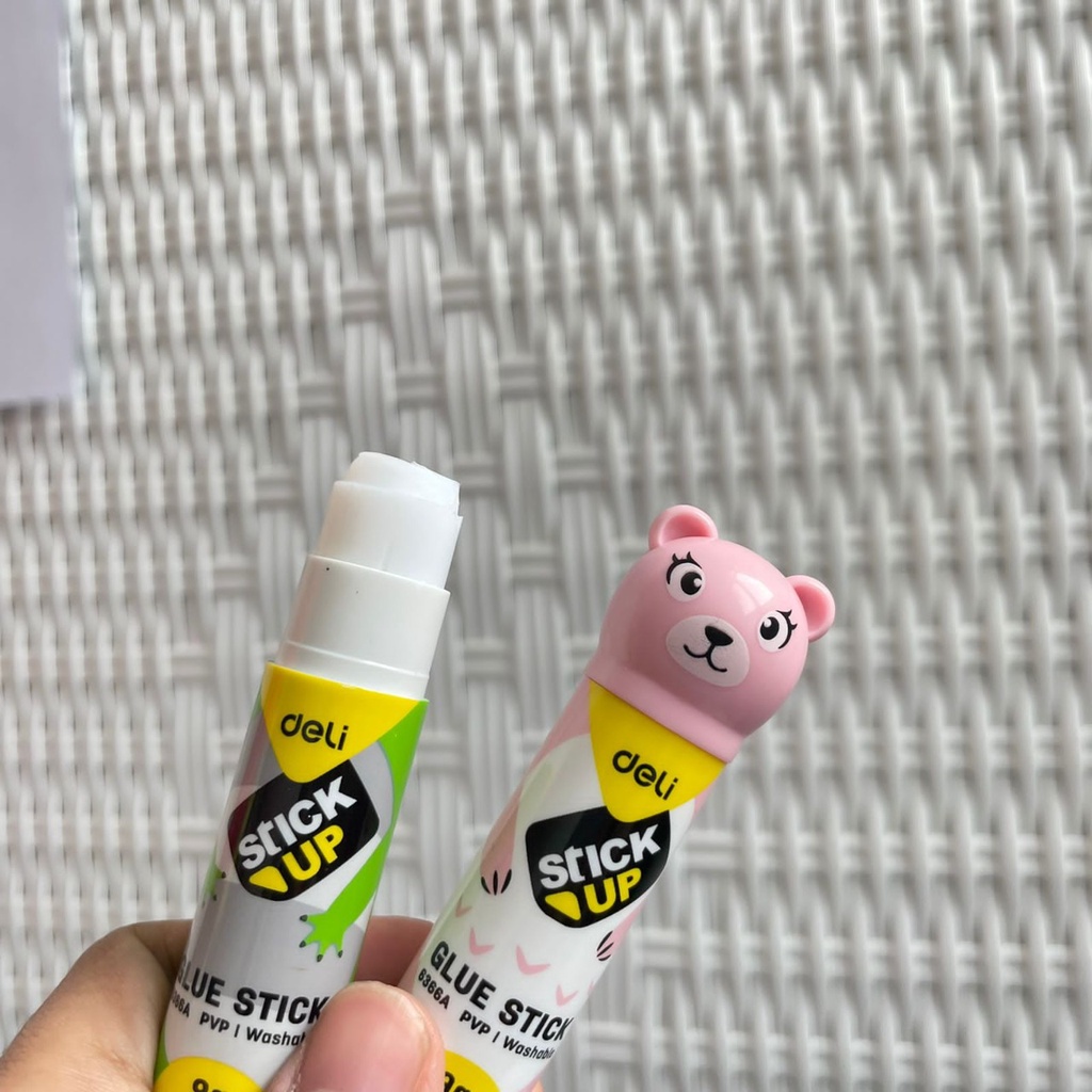 LEM STICK DELI MODEL ANIMALS BERUANG KATAK KOALA PINK GLUE STICK MURAH BENTUK BINATANG IMUT LUCU STATIONARY UNIK BEST PREMIUM QUALITY