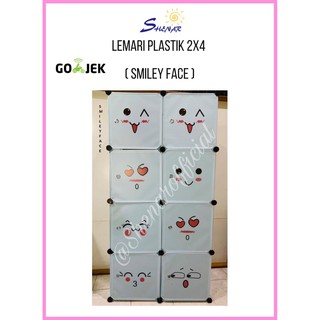 LEMARI PLASTIK  8 Pintu Rak  Baju  Lemari Portable Serba 