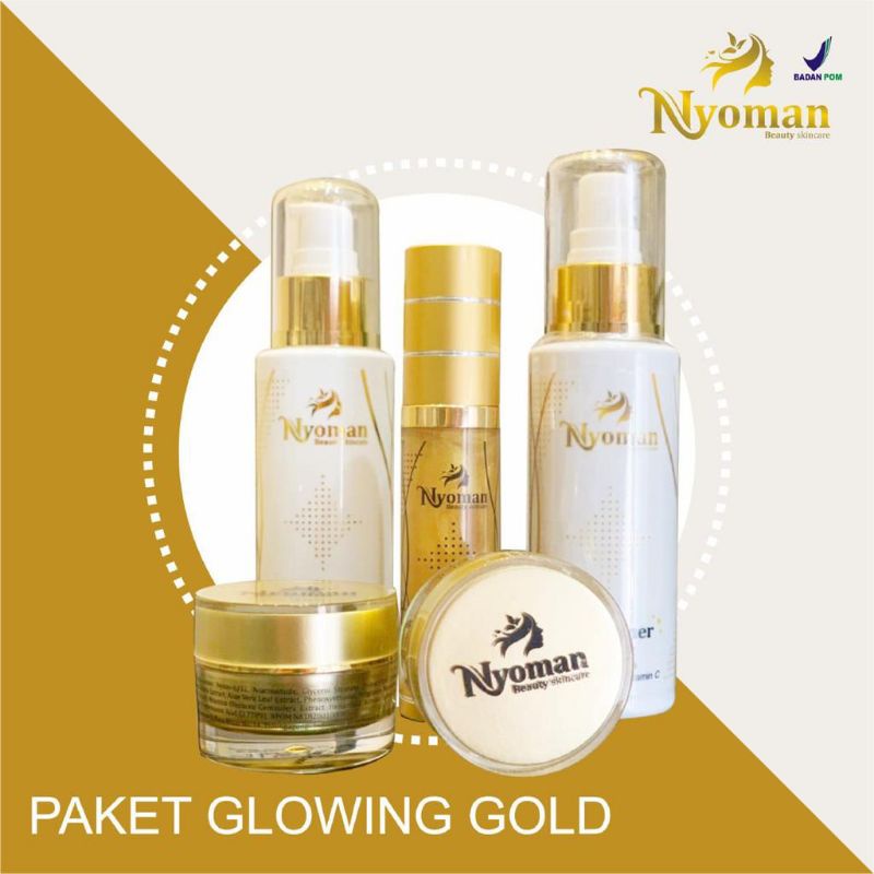 PAKET NYOMAN GLOWING GOLD/ READY STOK