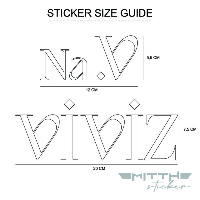 Stiker VIVIZ NaV KPOP Cutting Sticker Decal Waterproof