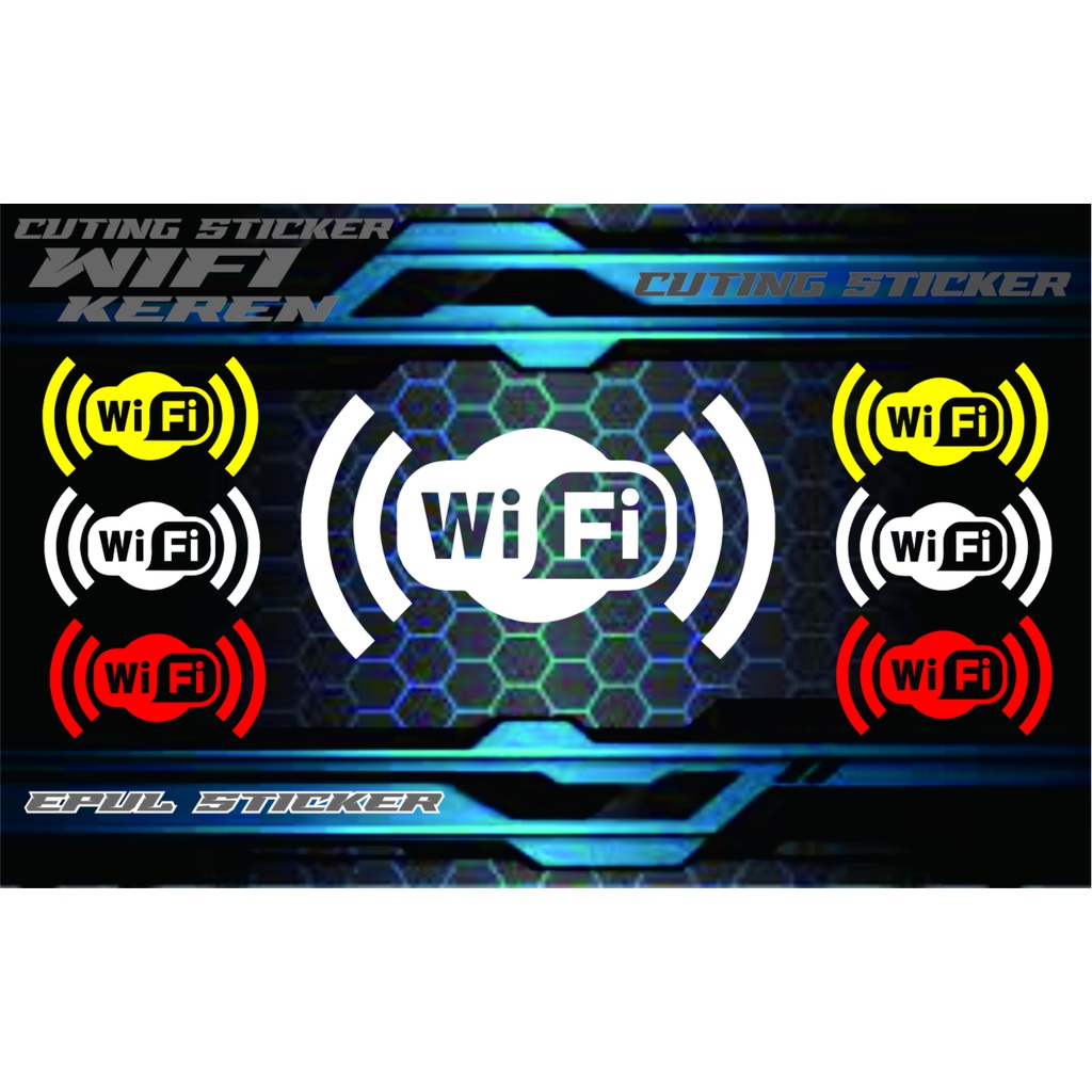 

stiker wifi,cuting sticker,rumah,kantor,toko dll