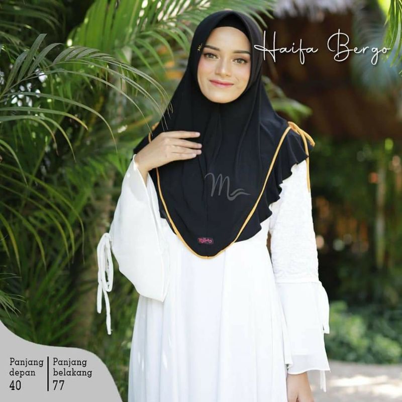 Yessana Bergo Jersey Premium Kerudung Jilbab Instan Khimar Syar’I Kudung SALE BERGO MILLATY // HAIFA MOM // HIJAB DAILY CUCI GUDANG by millaty